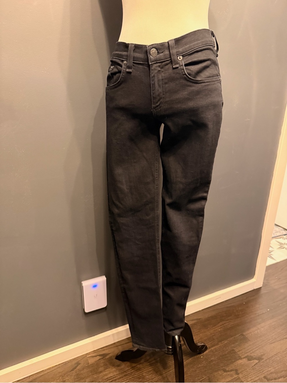 rag & bone Black Jeans, black denim, slim fit